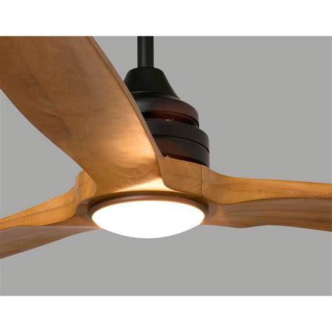 natural wood ceiling fan with light